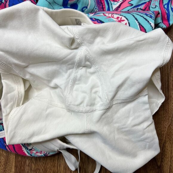 Talbots Skirt Ribbed Waistline Women Whimsical Artsy Print Skort Multicolor Size - Picture 8 of 8